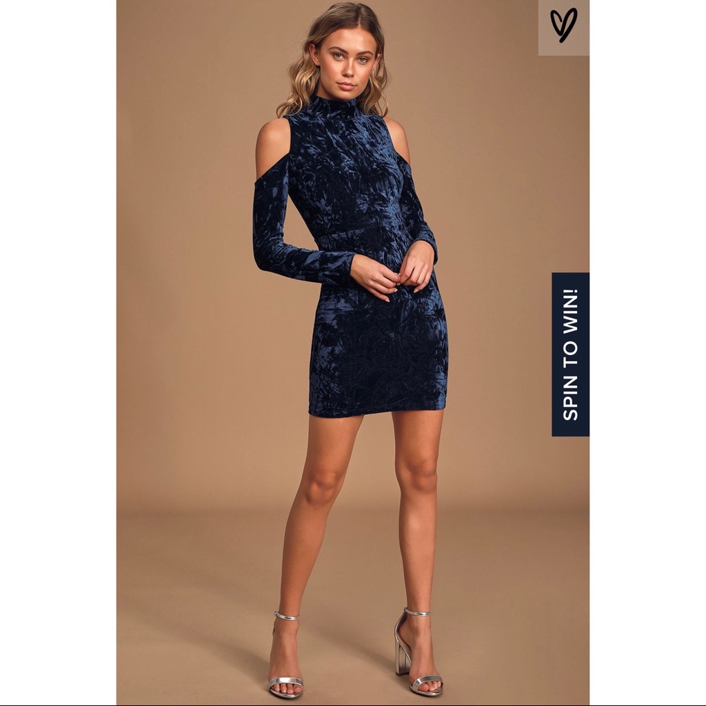 Like New Lulus Velvet Dress